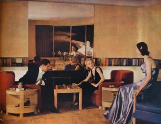 Salon conçu par Paul MacAlister, 1938