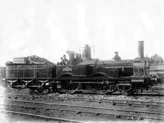 Locomotive LSWR No 5, Ganymede et tender