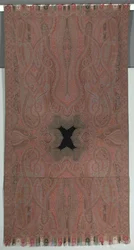 Long châle à grands botehs symétriques et petit centre noir, 1855-1862