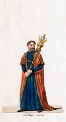 Lord-maire de Londres, costume pour la pièce de Shakespeare, Henry VIII, 19e siècle