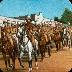 Lord Roberts entrant à Pretoria, guerre des Boers, Afrique du Sud, 1900