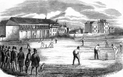 Lords Cricket Ground, Londres, 1858