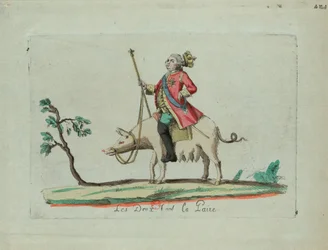Louis chevauche un cochon, 1791