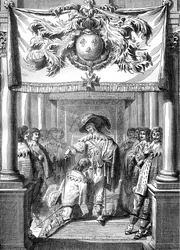 Louis XIII de France conférant l