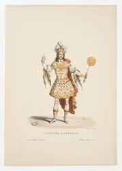 Louis XIV en Apollon dans le ballet Noces de Thétis et Pélée en 1654