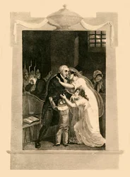 Louis XVI prenant congé de sa famille avant son exécution, 1782, 1816