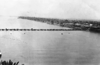 Ponton inférieur, Bagdad, Mésopotamie, Première Guerre mondiale, 1918