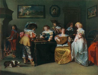 Luth, peintre inconnu du XVIIe siècle, 1948