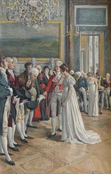 Madame Bonaparte recevant des ambassadeurs aux Tuileries, 1896