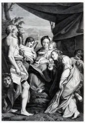 Madone et Enfant avec Saint Jérôme et Marie-Madeleine, 1525-1528