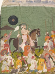 Maharana Jagat Singh II en procession, vers 1745