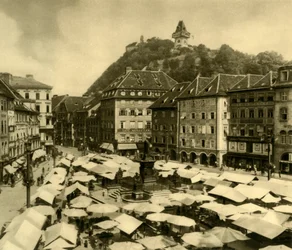 Place principale, Graz, Styrie, Autriche, c1935