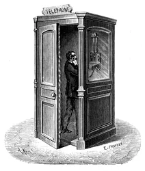 Passer un appel depuis une cabine téléphonique, 1888