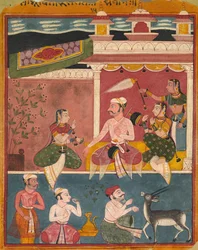 Malkaus Raga, de Ragamala, vers 1610