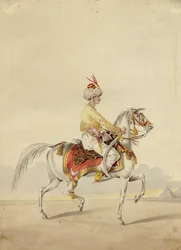 Mamelouk à cheval, vers 1825