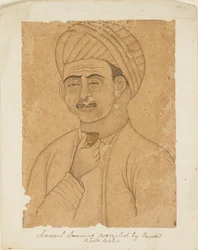 Homme avec une coupe de vin, 19ème siècle
