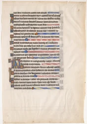 Feuille de manuscrit d