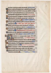 Feuille de manuscrit d