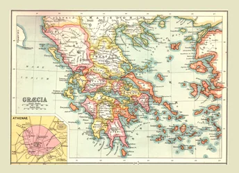Carte de la Grèce, 1902