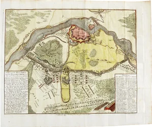 Carte de la bataille de Narva