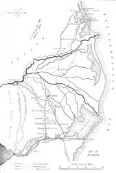 Carte du delta du Nil, Points stratégiques de la campagne égyptienne, 1882, vers 1882-85