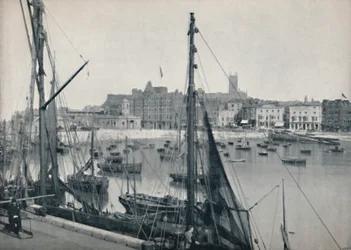 Margate - Le port et la jetée, 1895