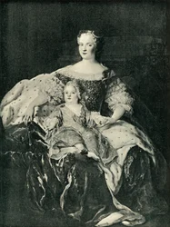 Maria Leszczynska et le Dauphin, vers 1730, 1903
