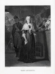 Marie-Antoinette quittant la Convention après la sentence, 1882