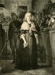 Marie-Antoinette quittant le Tribunal révolutionnaire