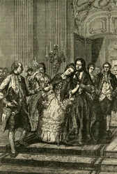 Marie-Antoinette prenant congé de sa mère, 1770, 1890