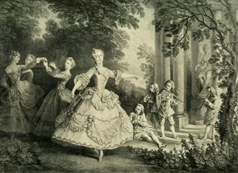 Marie Sallé dansant, 1732, 1908