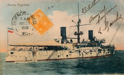 Marina Argentina. Cuirassé, Belgrano, vers 1908