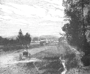 Rue du Marché, Pretoria, vers 1880