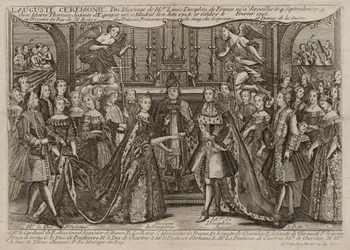 Mariage de Louis, Dauphin de France avec Marie Thérèse Raphaëlle, Infante d