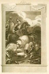 Le maréchal Blucher à la bataille de Ligny, 16 juin 1815