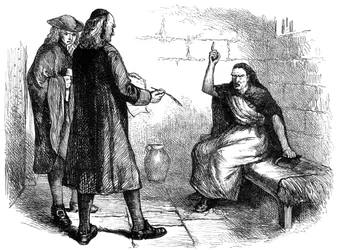 Martha Corey et ses procureurs, Salem, Massachusetts, vers 1692