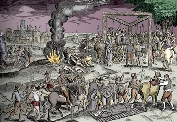 Martyrs à Smithfield, Londres, vers 1600 1904