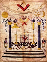 Tablier de maître maçon, XVIIIe siècle
