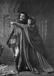 Matheson Lang 1879-1948 et Hutin Britton dans Macbeth, 1911-1912
