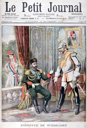 Rencontre entre le tsar Nicolas II et le Kaiser Wilhelm II, Wiesbaden, Allemagne, 1903