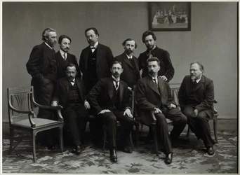 Membres du groupe littéraire Sreda mercredi, 1910