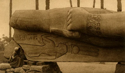 Memphis - La statue colossale de Ramsès II (détail)