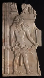 Mentuemhat en prêtre avec bâton et sceptre, vers 667-647 av. J.-C.
