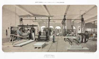 Métaux, zinc, laminoir de zinc, Angleur, Belgique