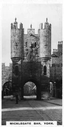Micklegate Bar, York, vers 1920s