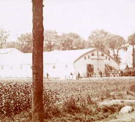 Base militaire, Furnes, Flandre, Belgique, c1914-c1918