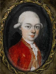 Portrait miniature de Wolfgang Amadeus Mozart
