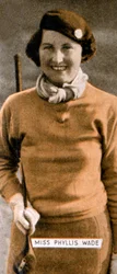 Miss Phyllis Wade, championne de golf féminine anglaise, 1934