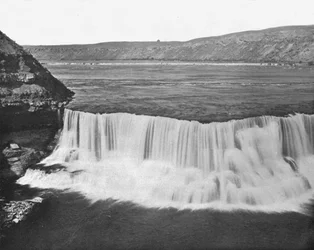 Rivière Missouri près de Great Falls, Montana, USA