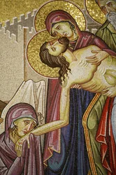Mosaïque de la mort du Christ à l
